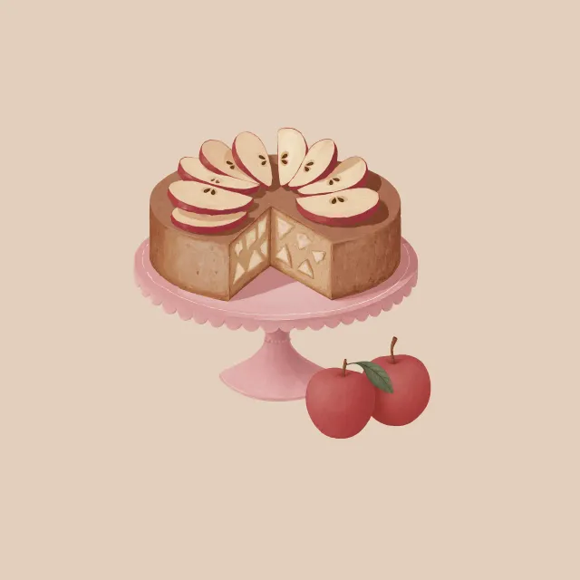Kissen Apfelkuchen