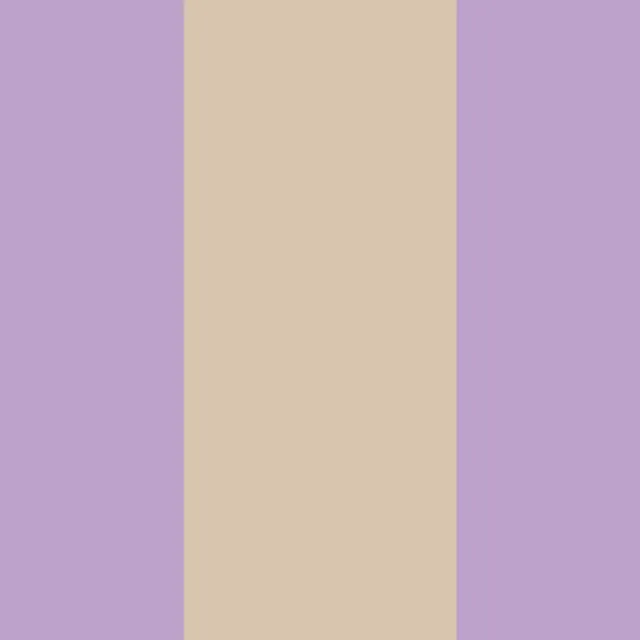 Dekovorhang Streifen lila und Beige