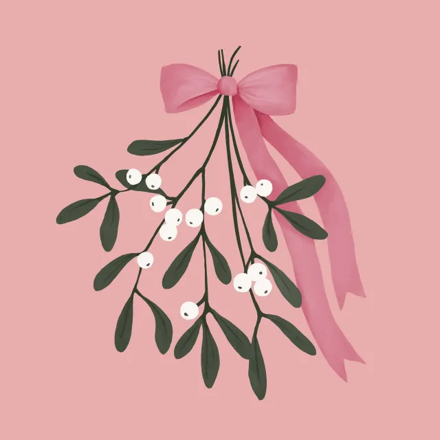 Bodenkissen Mistletoe Schleife
