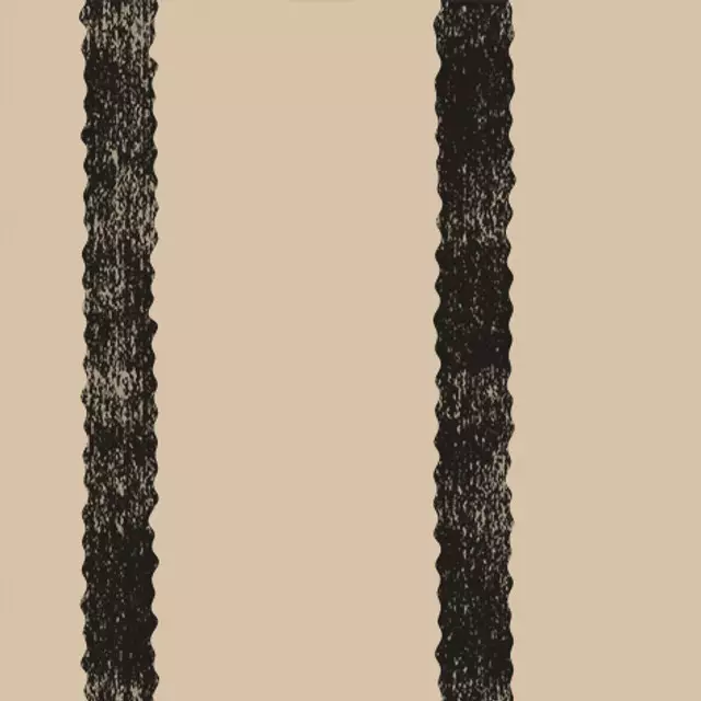 Kissen Stripes dark sand black