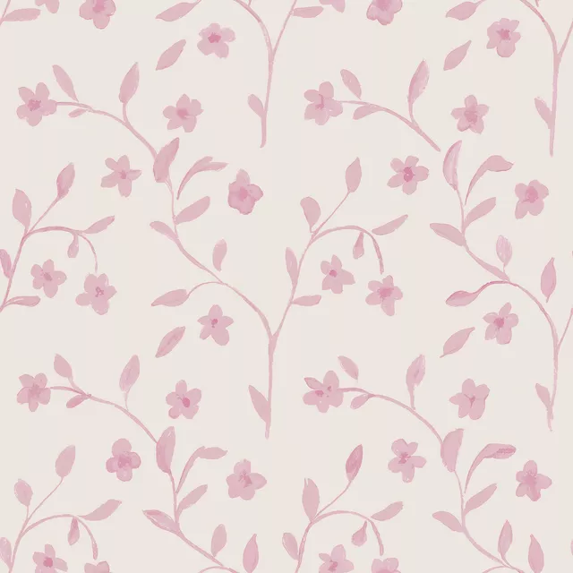 Kissen Blumen Ranken rosa