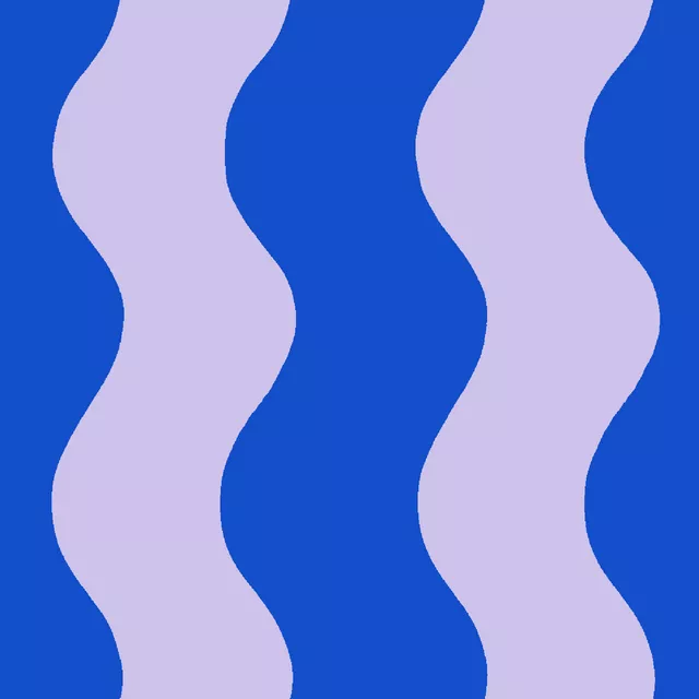 Sitzkissen Große Wellen Blau Flieder