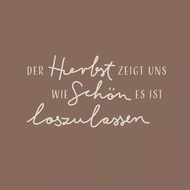 Kissen Herbst Loslassen