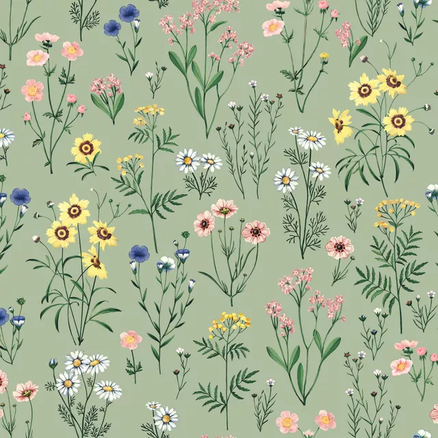 Wild Flowers Green