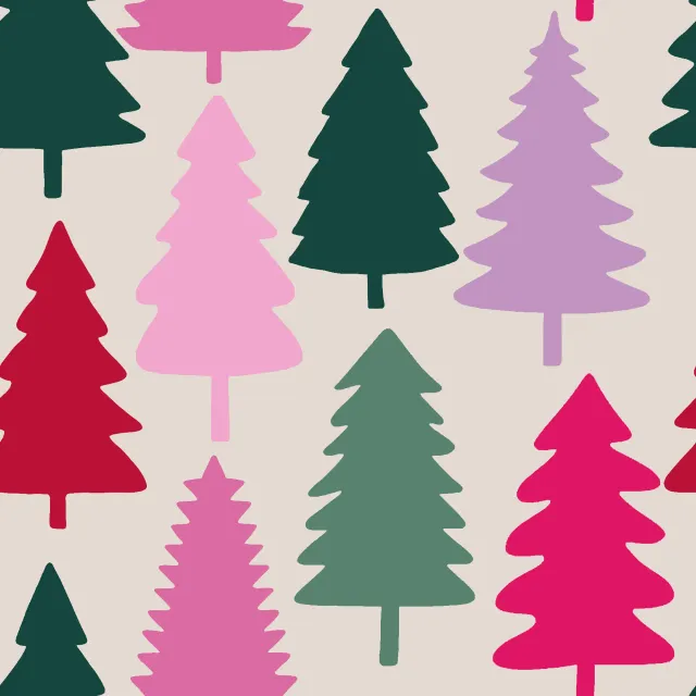 Weihnachtsbäume bunt