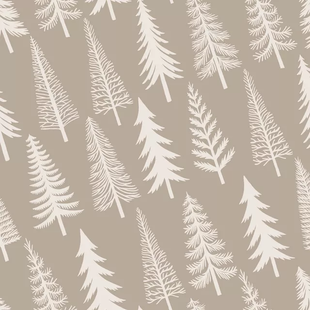 Tannenbäume Weihnachten beige