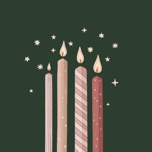 Geschirrtücher Kerzen Advent