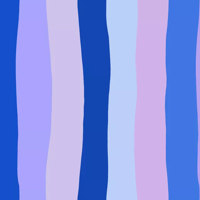 Bettwäsche Multicolor Streifen Blau Lila