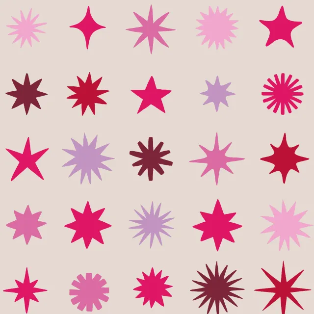 Geschirrtücher Sterne pink rosa