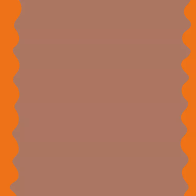 Wavy Streifen orange mocha