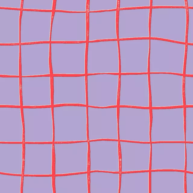 Tischset Karo Linien lila