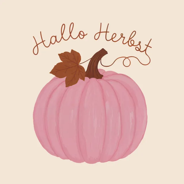 Sitzkissen Kürbis Hallo Herbst
