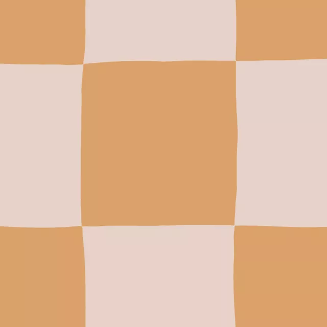 Schachbrett Orange Senf