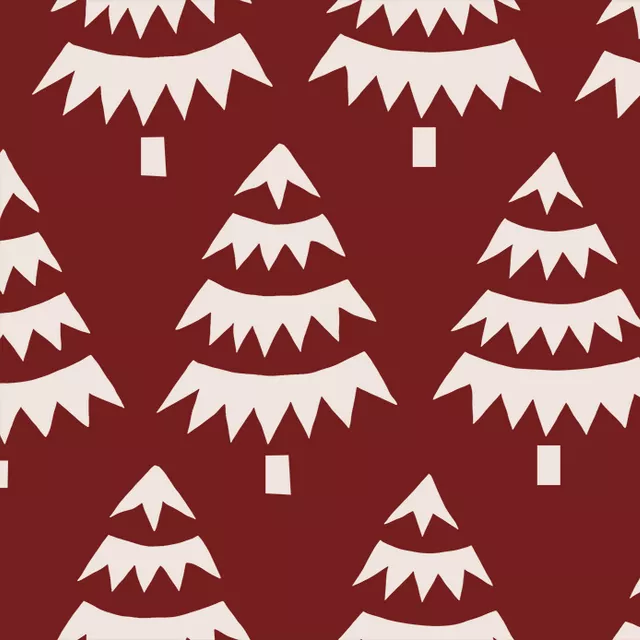 Weihnachtsbäume rot