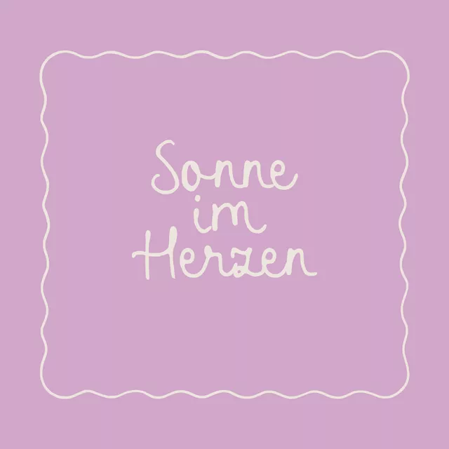 Tischset Sonne im Herzen flieder