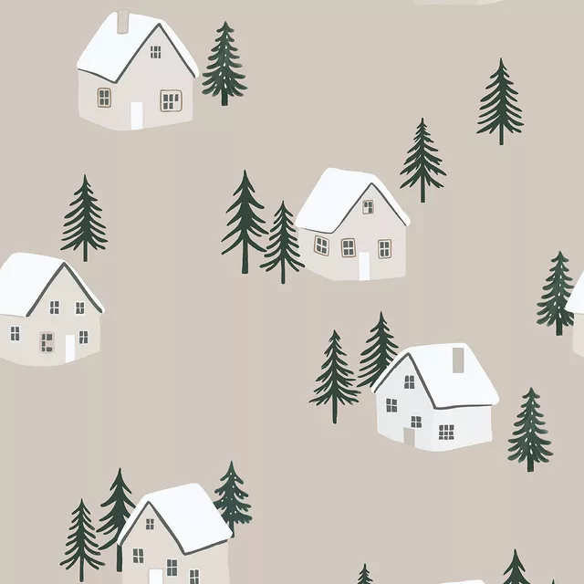 Winter Häuschen Weihnachten