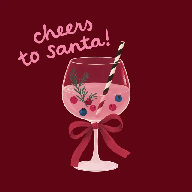 Bodenkissen Drink Santa