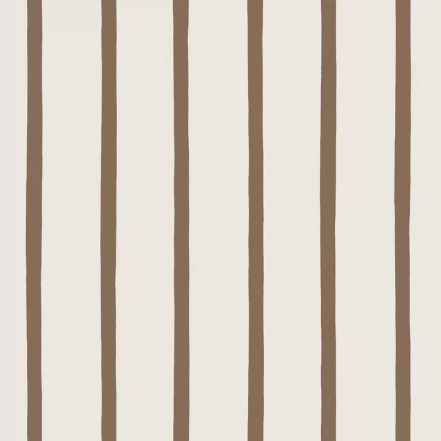 Kissen Schmale Streifen Creme Braun