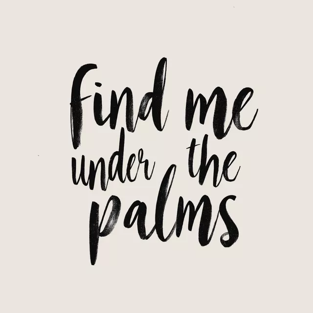 Servietten Fine me under the palms