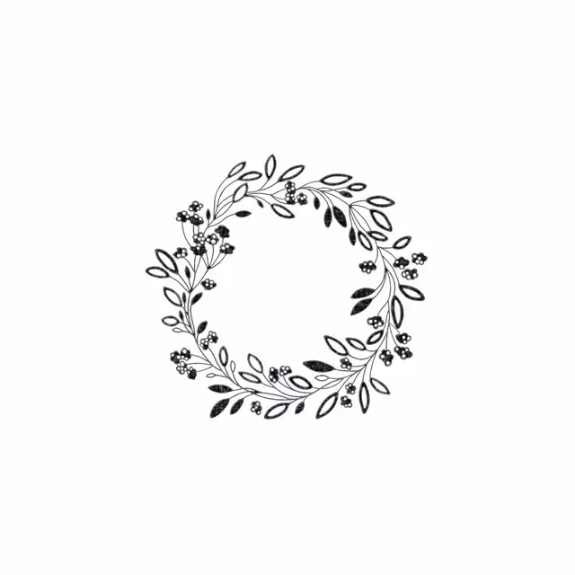 Kissen Floral Wreath