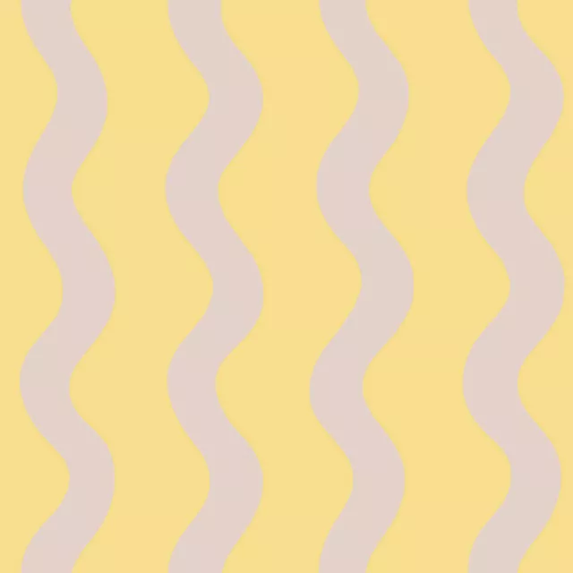Kissen Wellen Gelb Beige