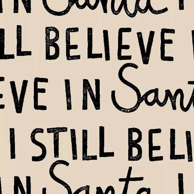 Servietten I Still Believe in Santa beige