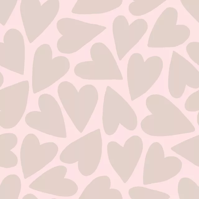 Sitzkissen Herzen beige rosa