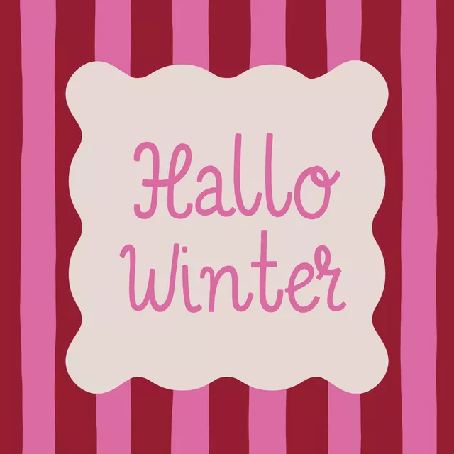 Kissen Hallo Winter