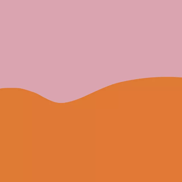 Kissen Colorblock orange rosa