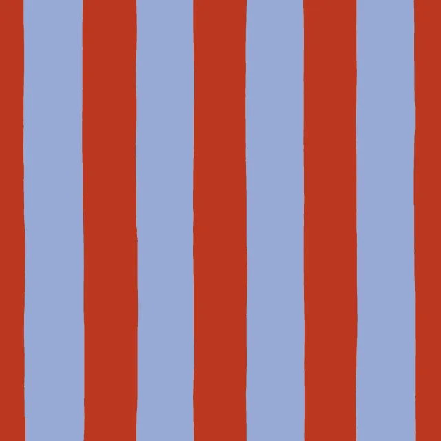 Tischdecke Streifen blau rot