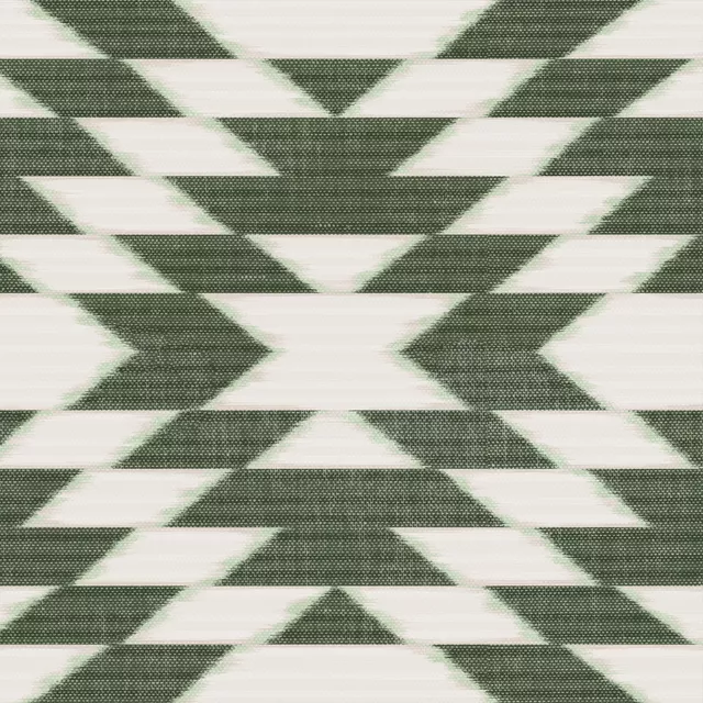 Sitzkissen Diamonds Ikat Darkgreen
