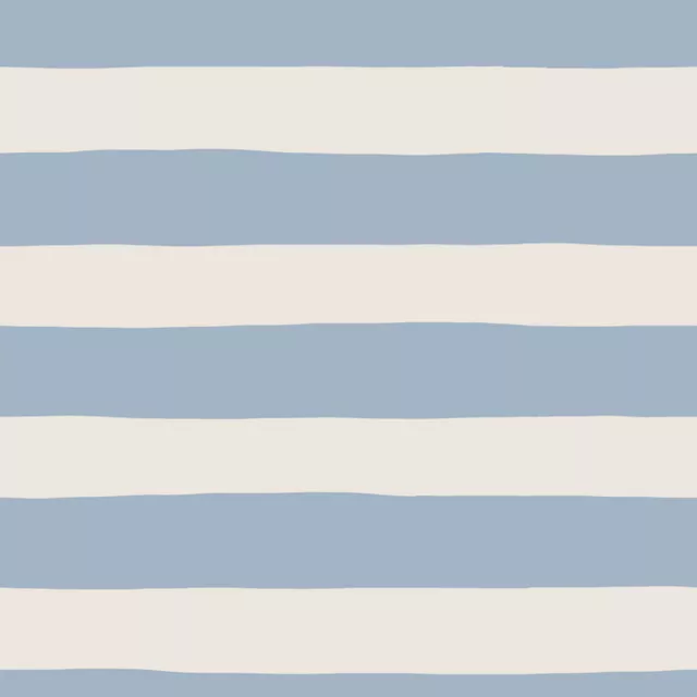 Kissen Streifen Hellblau Creme