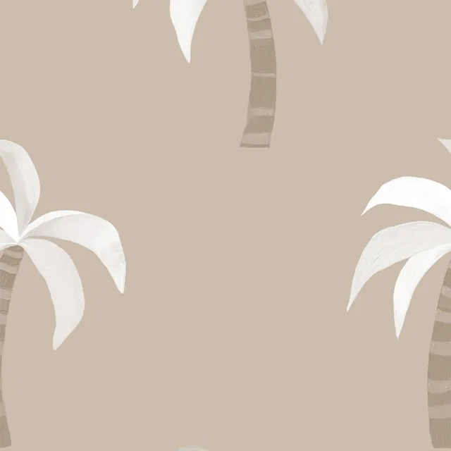 Bodenkissen Palmen beige
