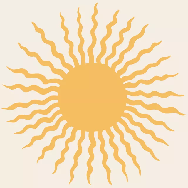 Servietten Große Sonne