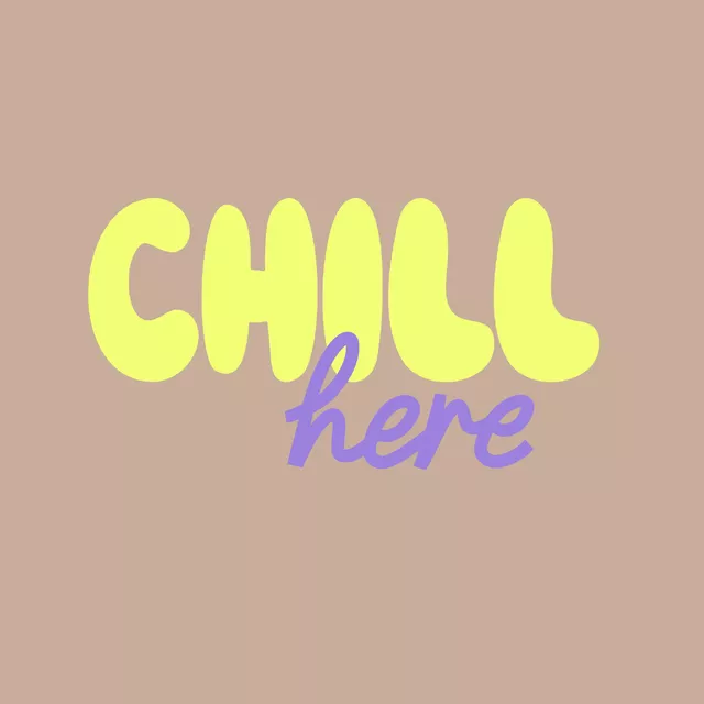 Sitzkissen chill here