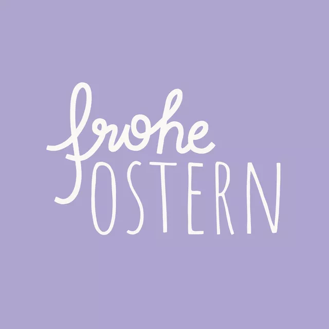 Tischset Frohe Ostern flieder