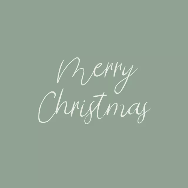 Kissen Merry Christmas grün