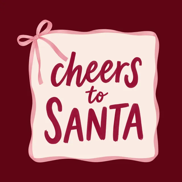 Bodenkissen Cheers to Santa
