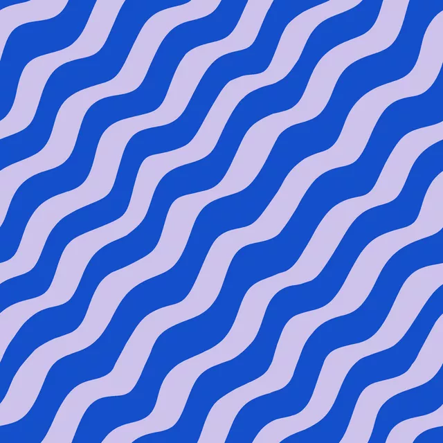 Wellen Diagonal Blau Flieder