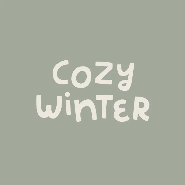 Kissen Cozy Winter grün