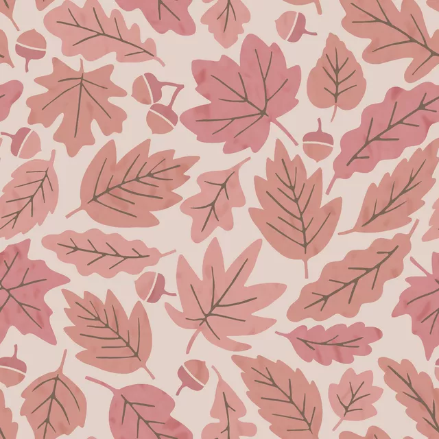 Tischläufer Herbstblätter Rosa