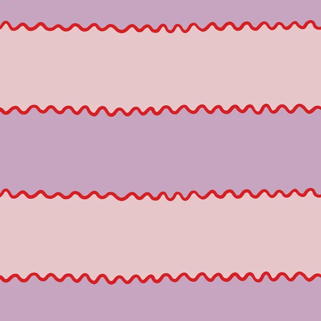Tischdecke Wellen Streifen rosa flieder