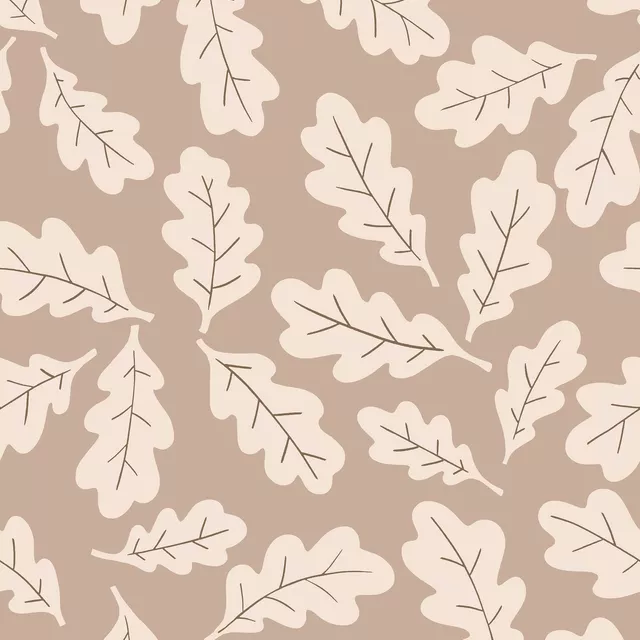 Tischläufer Eichelblätter beige