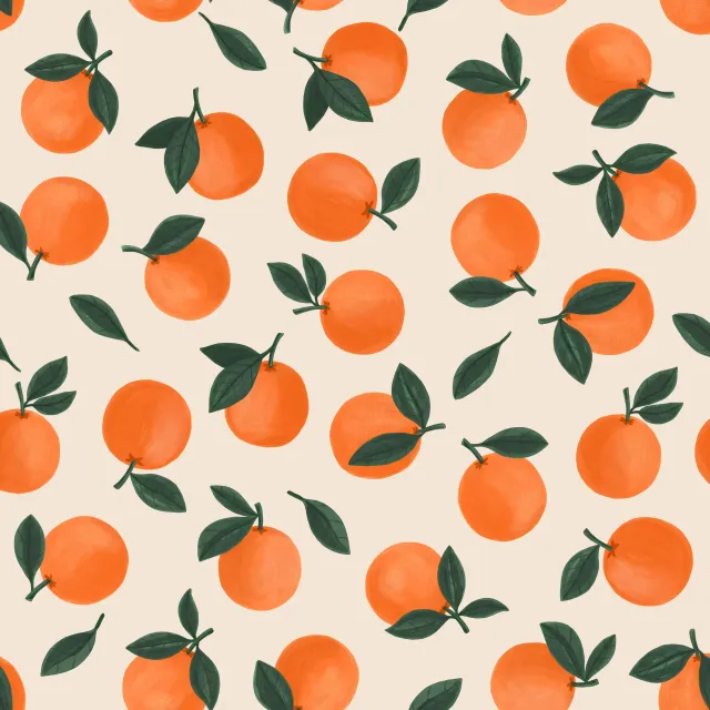 Dekovorhang Orangenmuster