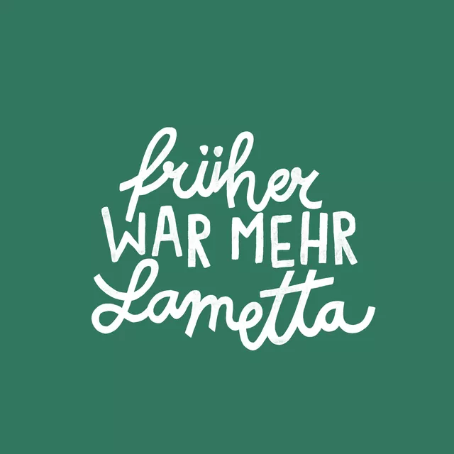 Tischset Früher war mehr Lametta Grün