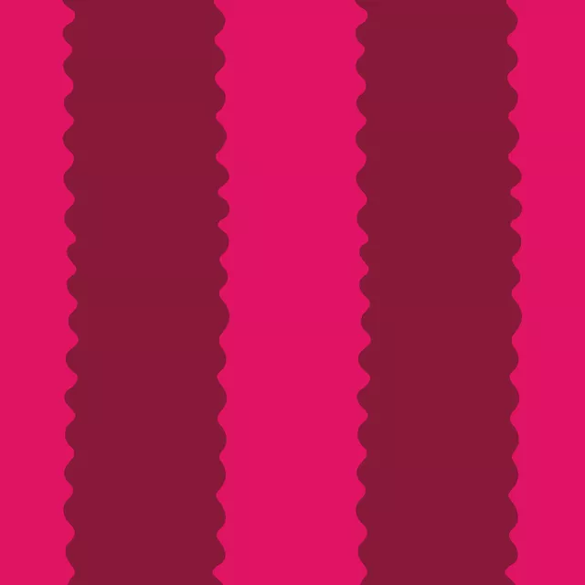 Dekovorhang Wellenstreifen rot pink