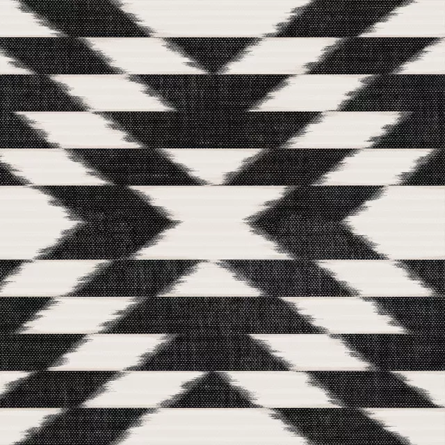 Tischläufer Diamonds Ikat Black Beige