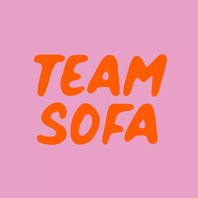 Kissen Team Sofa rosa orange