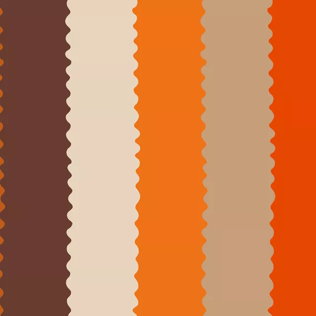 Tischläufer Multicolor Streifen orange