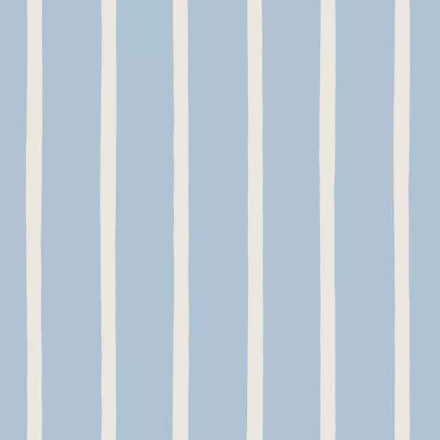 Schmale Streifen Blau Creme